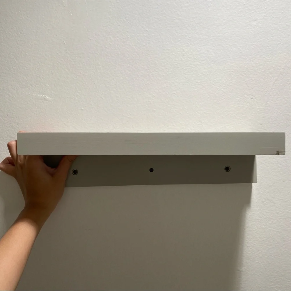 Sleek Olive Green Wall Shelf